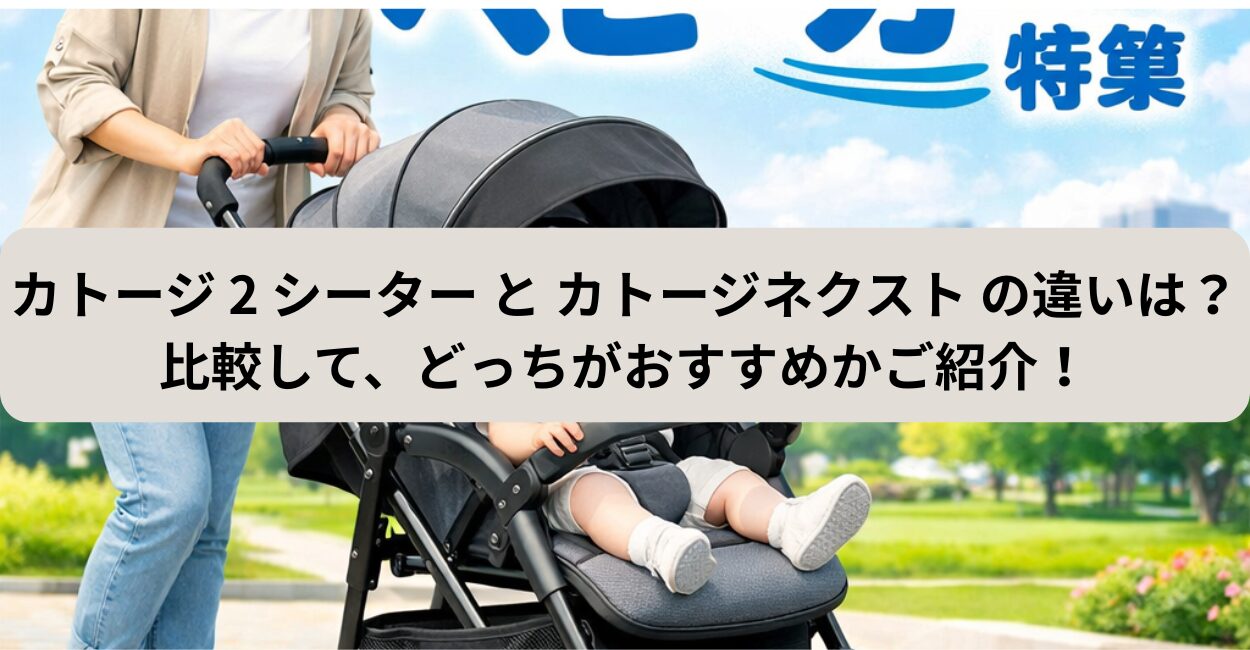 カトージ 2 シーター と カトージネクスト の違いは？比較して、どっちがおすすめかご紹介！