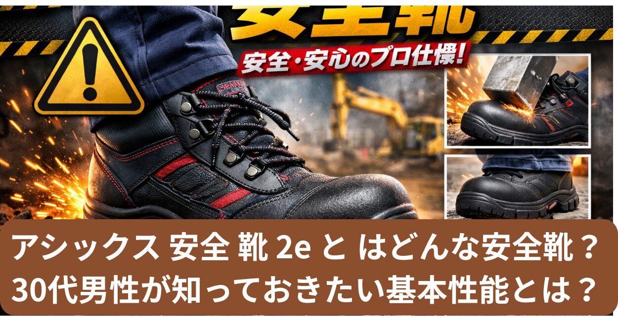アシックス 安全 靴 2e と はどんな安全靴？30代男性が知っておきたい基本性能とは？