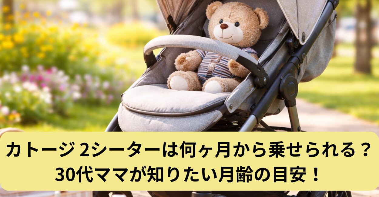 カトージ 2シーターは何ヶ月から乗せられる？30代ママが知りたい月齢の目安！