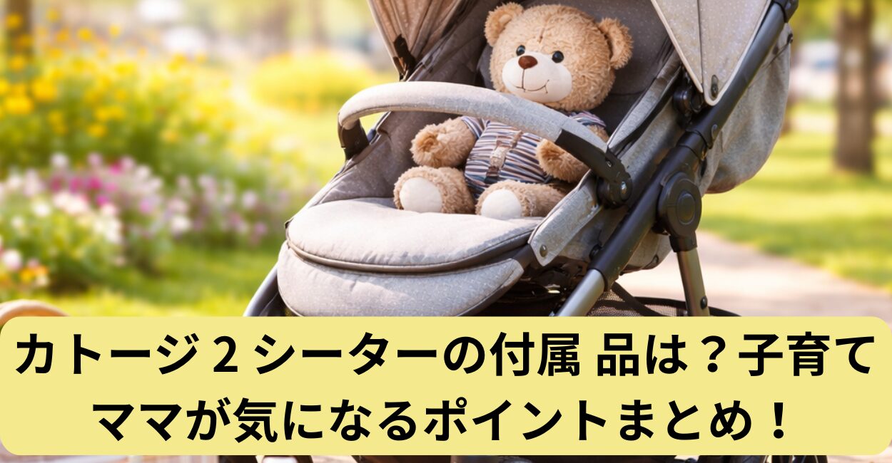 カトージ 2 シーターの付属 品は？子育てママが気になるポイントまとめ！